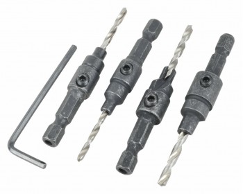 4pc Screw-Sink Bit Set